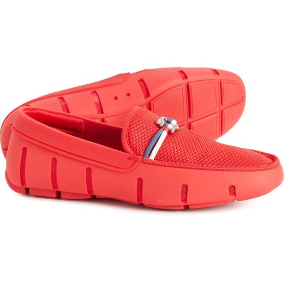 SWIMS Riva Loafers Red Slip On Loafers Shoes Mens Size 7 New